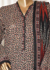 WK-0102-PR R77- 3 Piece Khaddar Printed Stitched Suit