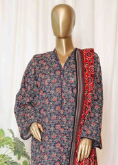 WK-0103-PR R77- 3 Piece Khaddar Printed Stitched Suit