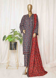WK-0103-PR R77- 3 Piece Khaddar Printed Stitched Suit