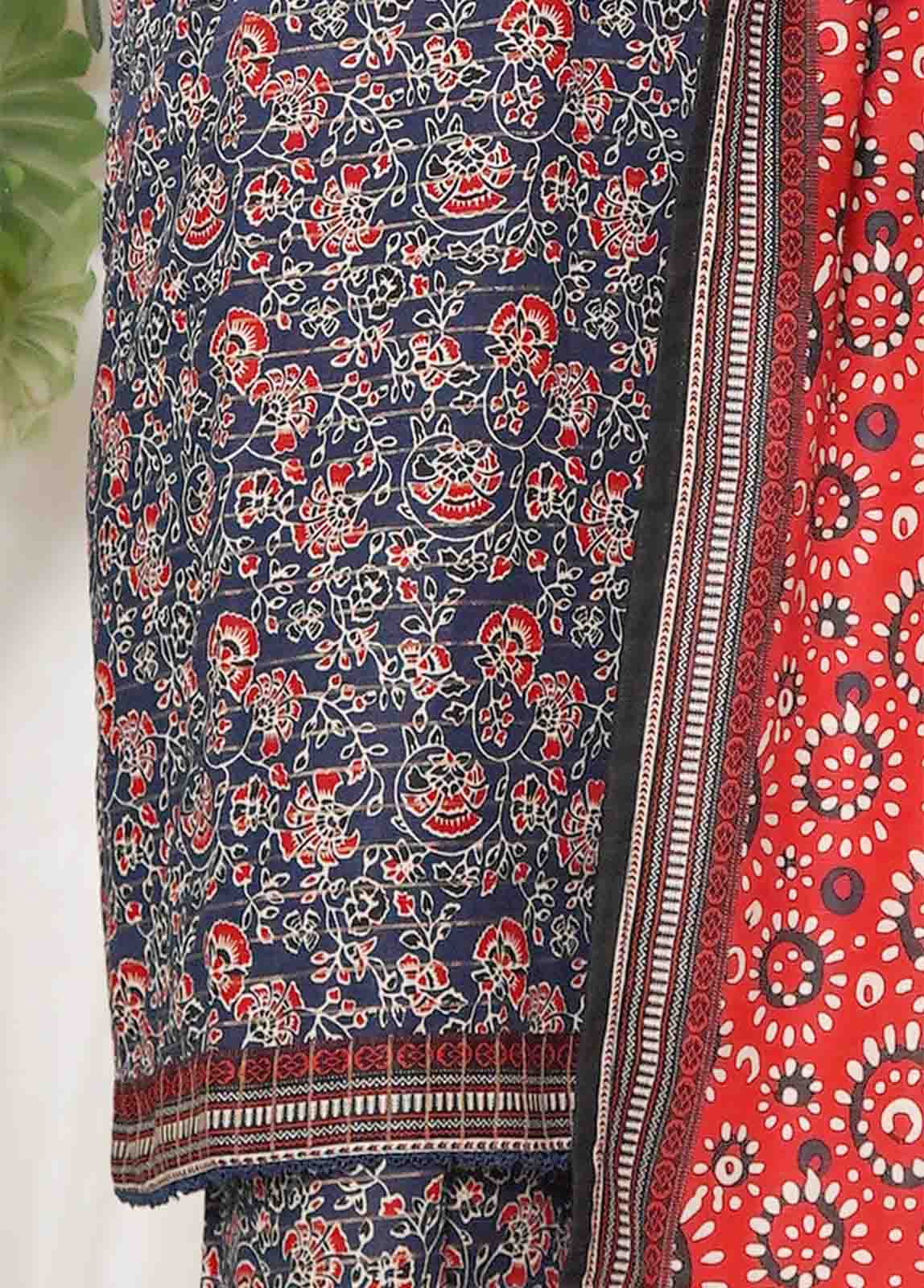 WK-0103-PR R77- 3 Piece Khaddar Printed Stitched Suit