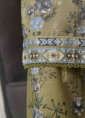 Bin Saeed Fabric - WK-010 -3 Piece Khaddar Printed Suit