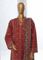 WK-0111-3 Piece Khaddar Printed Suit