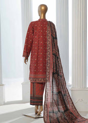 WK-0111-3 Piece Khaddar Printed Suit