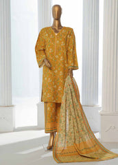 WK-0115-3 Piece Khaddar Printed Suit