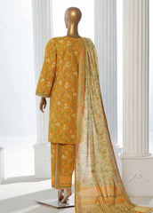 WK-0115-3 Piece Khaddar Printed Suit