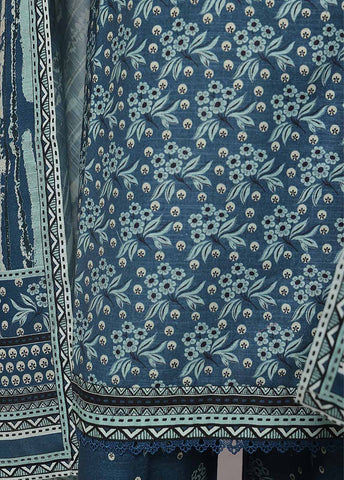 Bin Saeed Fabric - WK-0116 R-3 Piece Khaddar Printed Suit