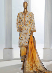 WK-0118-3 Piece Khaddar Printed Suit