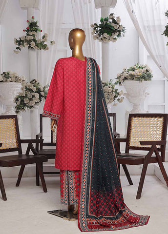 Bin Saeed Fabric - WK-0120 R-3 Piece Khaddar Printed Suit