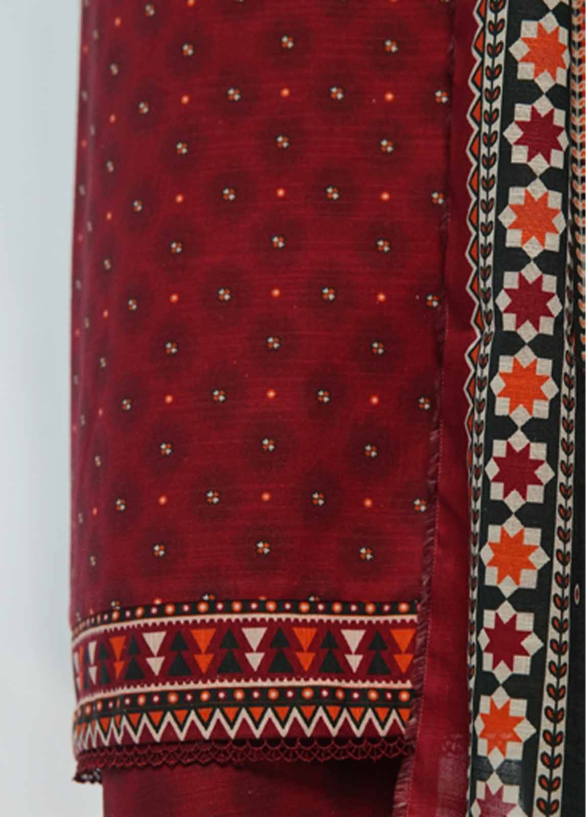 Bin Saeed Fabric - WK-0121-3 Piece Khaddar Printed Suit