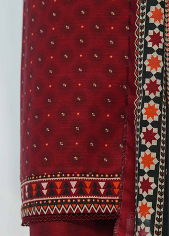 Bin Saeed Fabric - WK-0121-3 Piece Khaddar Printed Suit