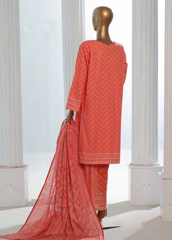 Bin Saeed Fabric - WK-0122-3 Piece Khaddar Printed Suit