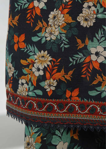 Bin Saeed Fabric - WK-0124-3 Piece Khaddar Printed Suit