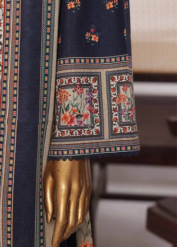 Bin Saeed Fabric - WK-0125 R-3 Piece Khaddar Printed Suit
