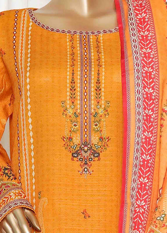 Bin Saeed Fabric - WK-0128-PR R77- 3 Piece Khaddar Printed Stitched Suit