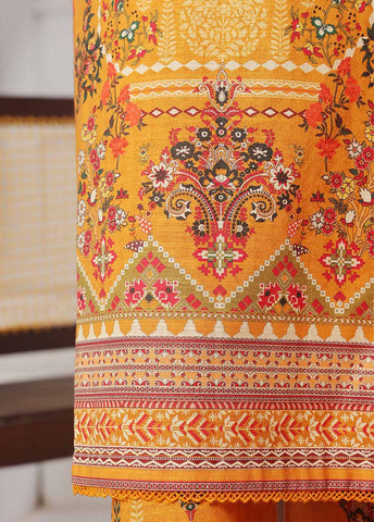 Bin Saeed Fabric - WK-0128 R-3 Piece Khaddar Printed Suit