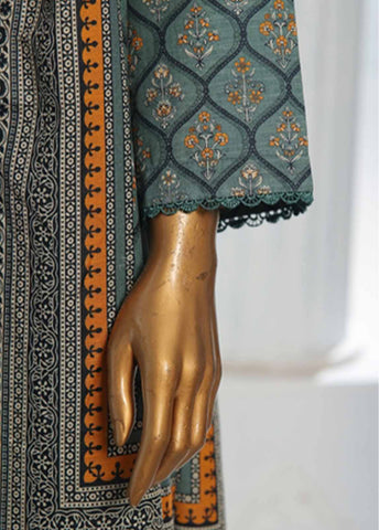 Bin Saeed Fabric - WK-0130-3 Piece Khaddar Printed Suit