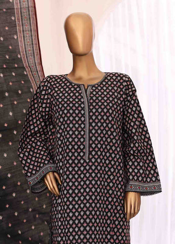 Bin Saeed Fabric - WK-015-3 Piece Khaddar Printed Suit