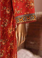 WK-019 A-3 Piece Khaddar Printed Suit