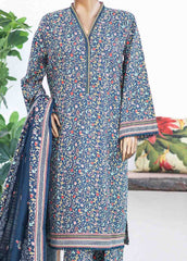 WK-028-3 Piece Khaddar Printed UnStitched Suit