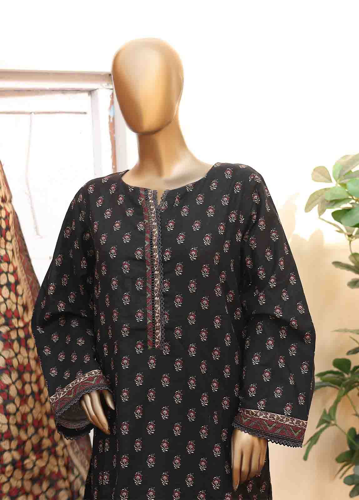 Bin Saeed Fabric - WK-031 -3 Piece Khaddar Printed Suit