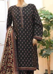 WK-031 -3 Piece Khaddar Printed Suit