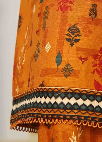 Bin Saeed Fabric - WK-032-3 Piece Khaddar Printed Suit