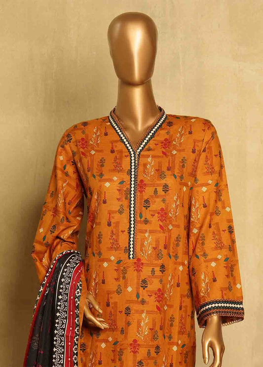 WK-032-3 Piece Khaddar Printed Suit