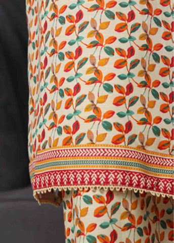 Bin Saeed Fabric - WK-033 -3 Piece Khaddar Printed Suit