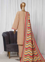 WK-033 -3 Piece Khaddar Printed Suit