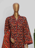 WK-035-3 Piece Khaddar Printed Suit