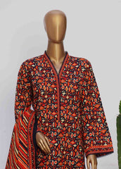 WK-035-3 Piece Khaddar Printed Suit