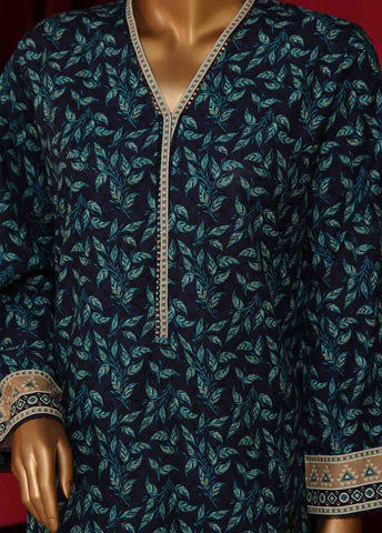 Bin Saeed Fabric - WK-038-3 Piece Khaddar Printed Suit