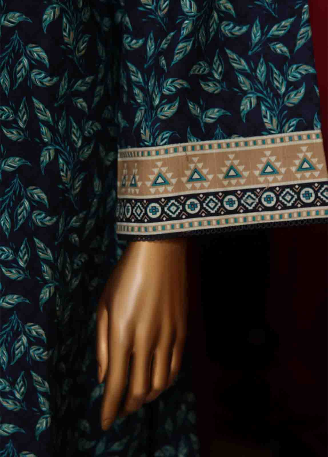 Bin Saeed Fabric - WK-038-3 Piece Khaddar Printed Suit