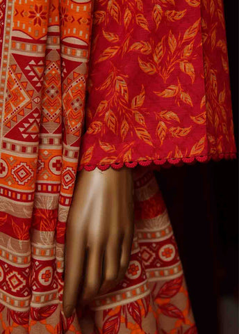 Bin Saeed Fabric - WK-040-3 Piece Khaddar Printed Suit