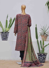 WK-041-3 Piece Khaddar Printed Suit