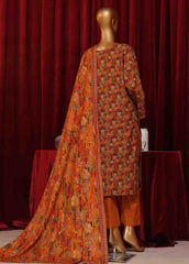 WK-044-3 Piece Khaddar Printed Suit