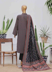 WK-045-3 Piece Khaddar Printed Suit