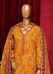 WK-051-3 Piece Khaddar Printed Suit