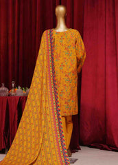 WK-051-3 Piece Khaddar Printed Suit