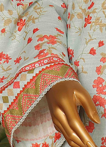 Bin Saeed Fabric - WK-052-3 Piece Khaddar Printed Suit