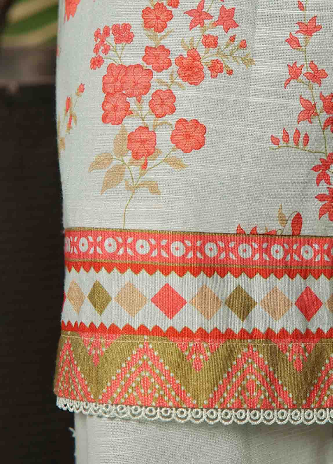 Bin Saeed Fabric - WK-052-3 Piece Khaddar Printed Suit