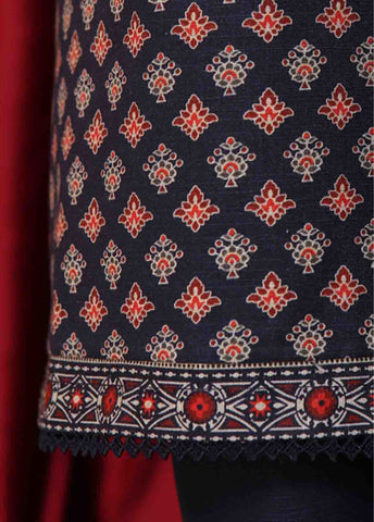 Bin Saeed Fabric - WK-053-3 Piece Khaddar Printed Suit