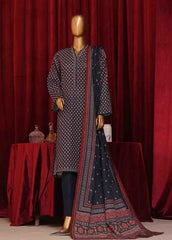 WK-053-3 Piece Khaddar Printed Suit