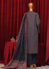 WK-053-3 Piece Khaddar Printed Suit