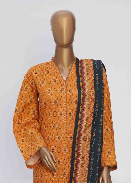 WK-054-3 Piece Khaddar Printed Suit