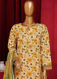 WK-055-3 Piece Khaddar Printed Suit