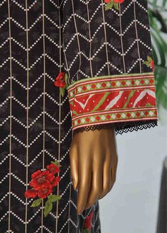 Bin Saeed Fabric - WK-059 B-3 Piece Khaddar Printed Suit