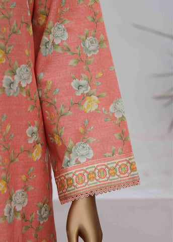 Bin Saeed Fabric - WK-060-3 Piece Khaddar Printed Suit