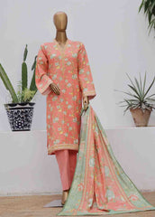 WK-060-3 Piece Khaddar Printed Suit