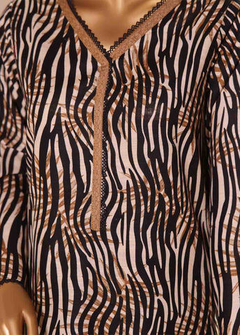 Bin Saeed Fabric - WK-061 -3 Piece Khaddar Printed Suit